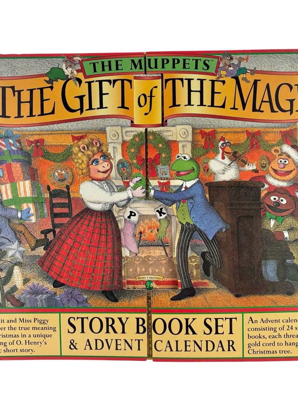 Vintage 1996 The Muppets The Gift Of The Magi Storybook Set & Advent Calendar